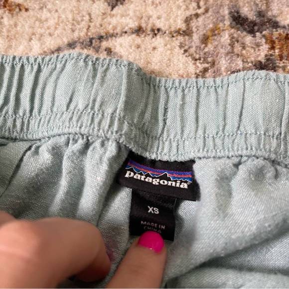 Patagonia Womens Atol Blue Island Hemp Organic Cotton Beach Jogger Pants Size XS - Picture 8 of 9